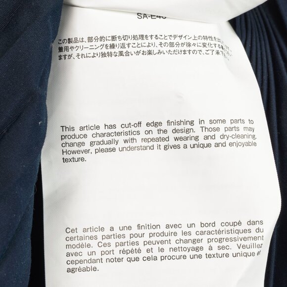 Sacai Black & Navy Pinstripe Docking Pleated Skirt - Picture 13 of 14